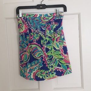 Lilly Pulitzer strapless top